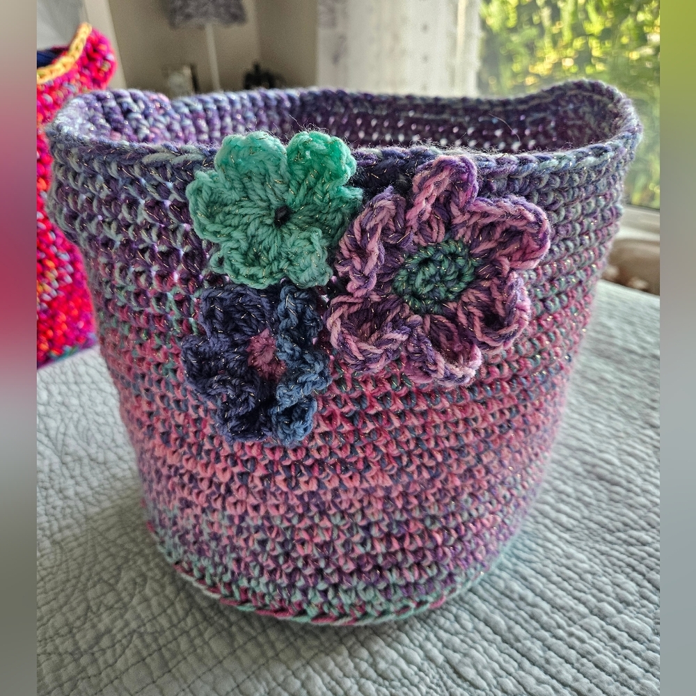 Hand Crafted Yarn Basket